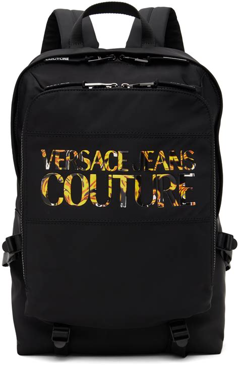 versace black backpack